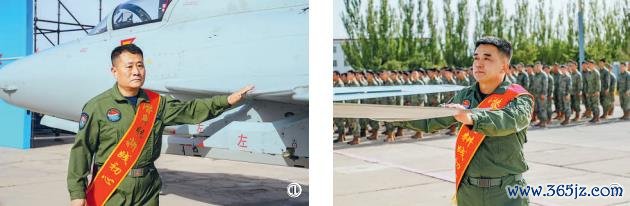高鹏（图①）、董合银（图②）与战机深情告别股票卖点判断。李荔奔、郭田耒摄