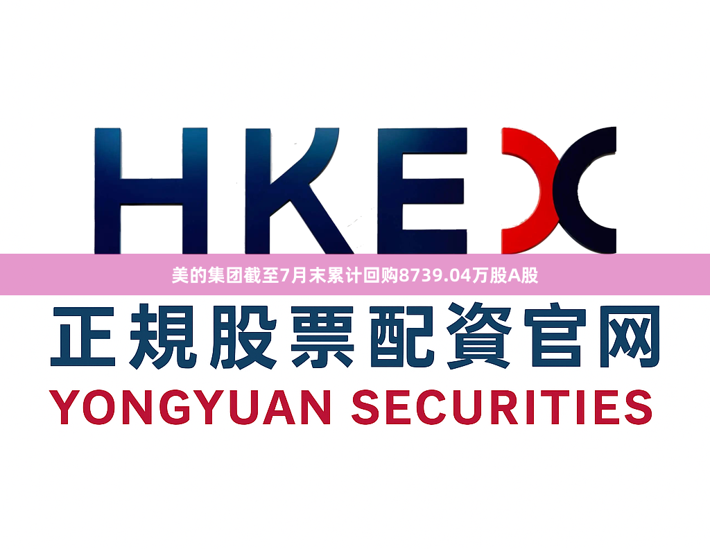 美的集团截至7月末累计回购8739.04万股A股