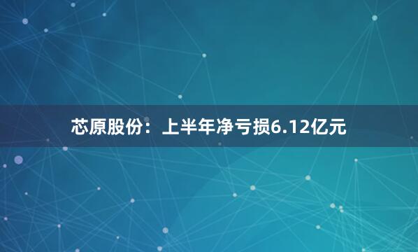 芯原股份：上半年净亏损6.12亿元