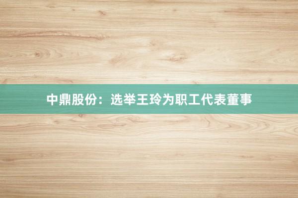 中鼎股份：选举王玲为职工代表董事