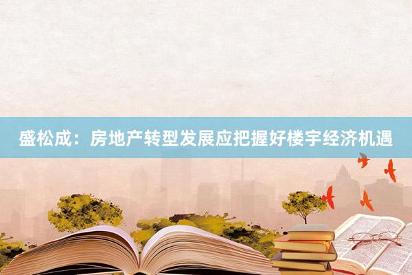 盛松成：房地产转型发展应把握好楼宇经济机遇