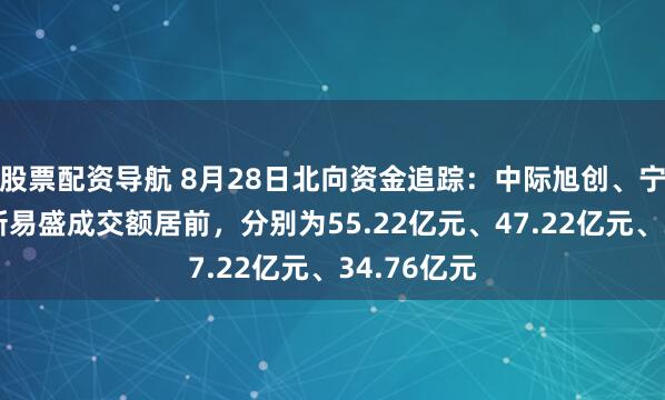股票配资导航 8月28日北向资金追踪：中际旭创、宁德时代、新易盛成交额居前，分别为55.22亿元、47.22亿元、34.76亿元