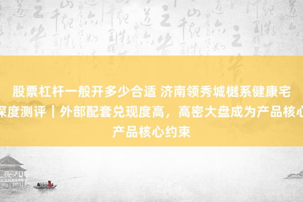 股票杠杆一般开多少合适 济南领秀城樾系健康宅楼盘深度测评｜外部配套兑现度高，高密大盘成为产品核心约束