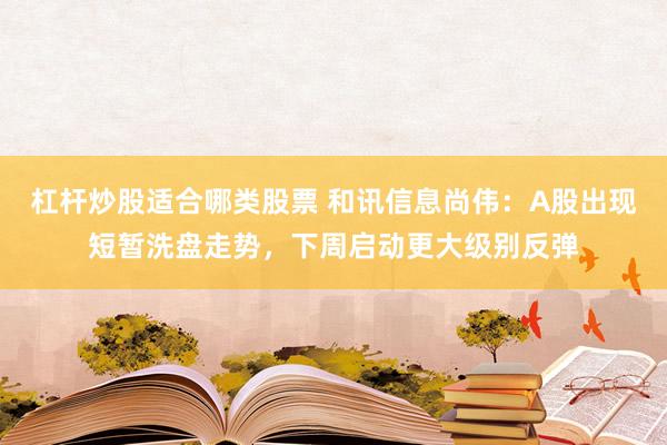 杠杆炒股适合哪类股票 和讯信息尚伟：A股出现短暂洗盘走势，下周启动更大级别反弹